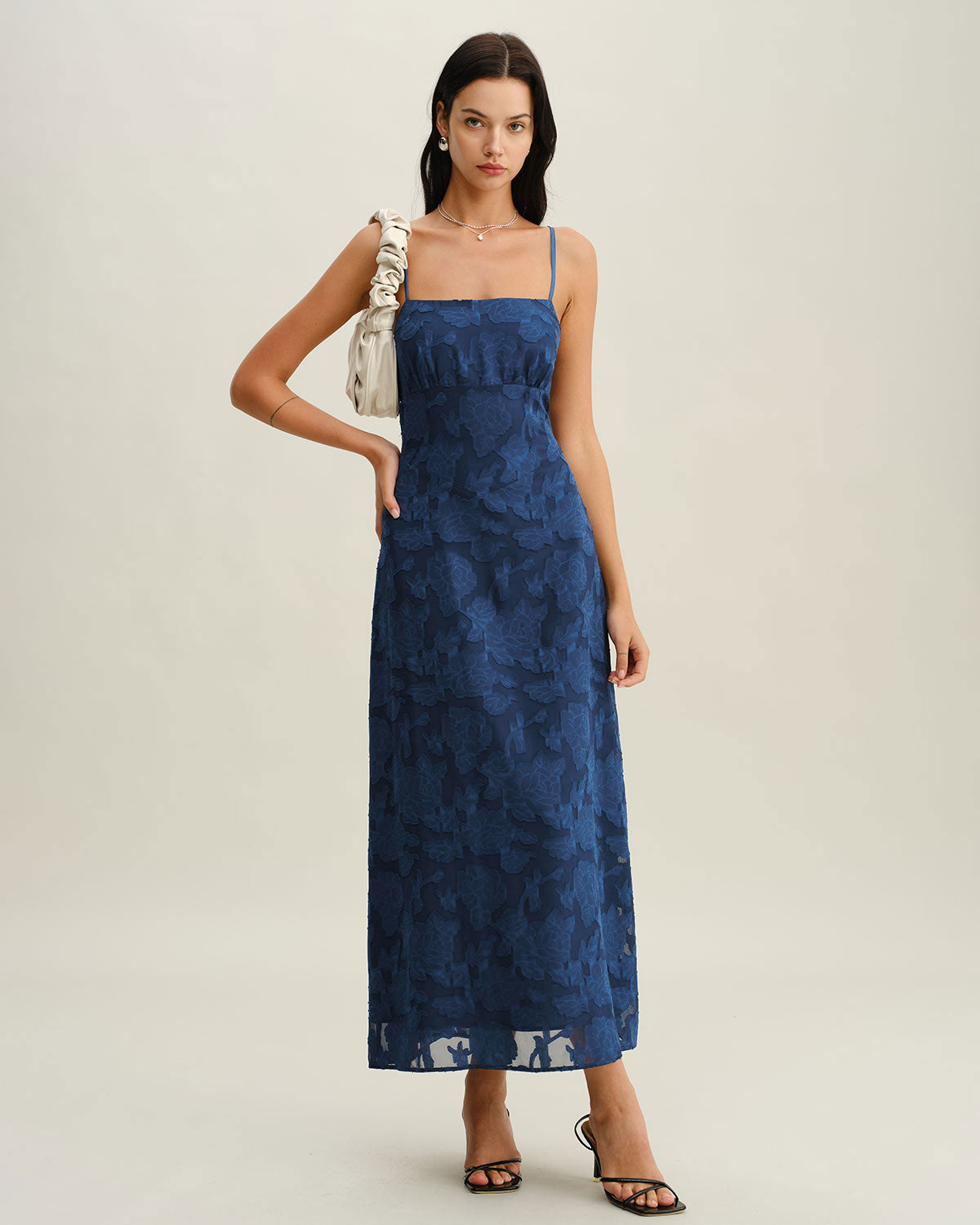Midnight Jacquard Maxi Dress