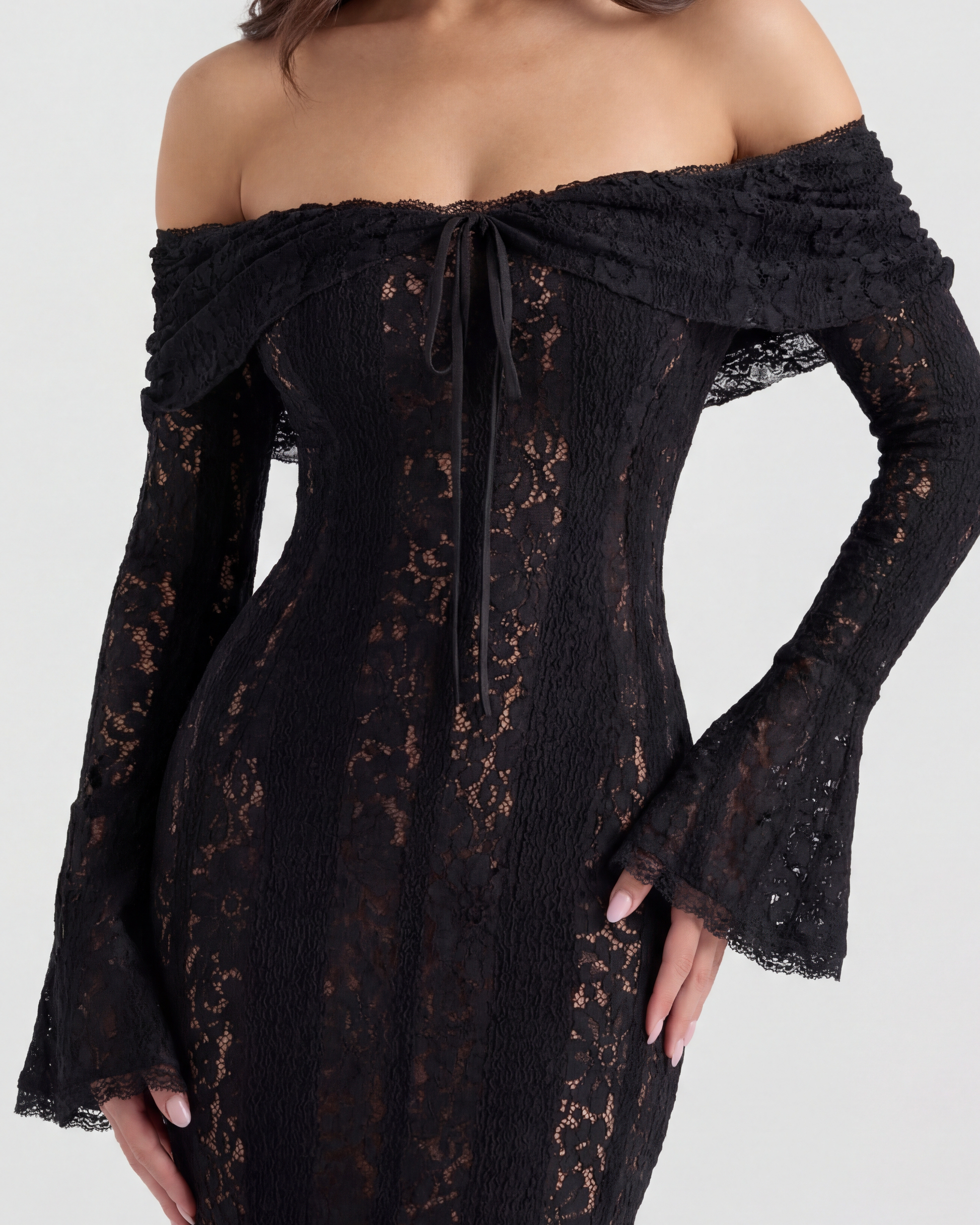 Alessandra Maxi Dress - Black