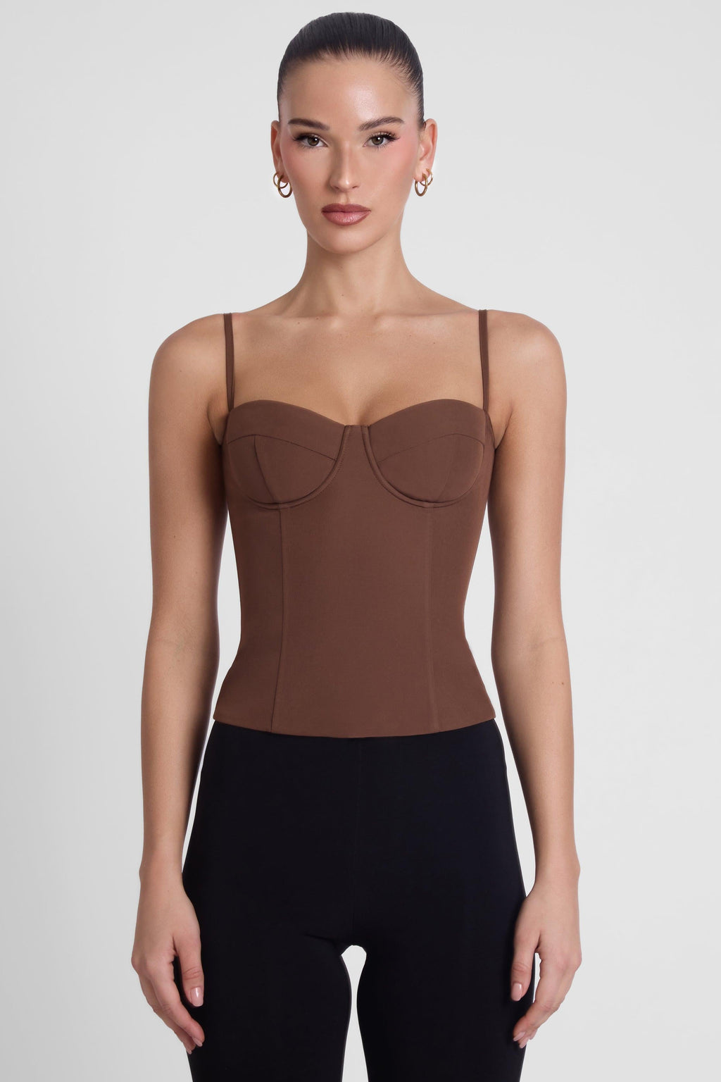Bali Bustier Corset Top - Brown