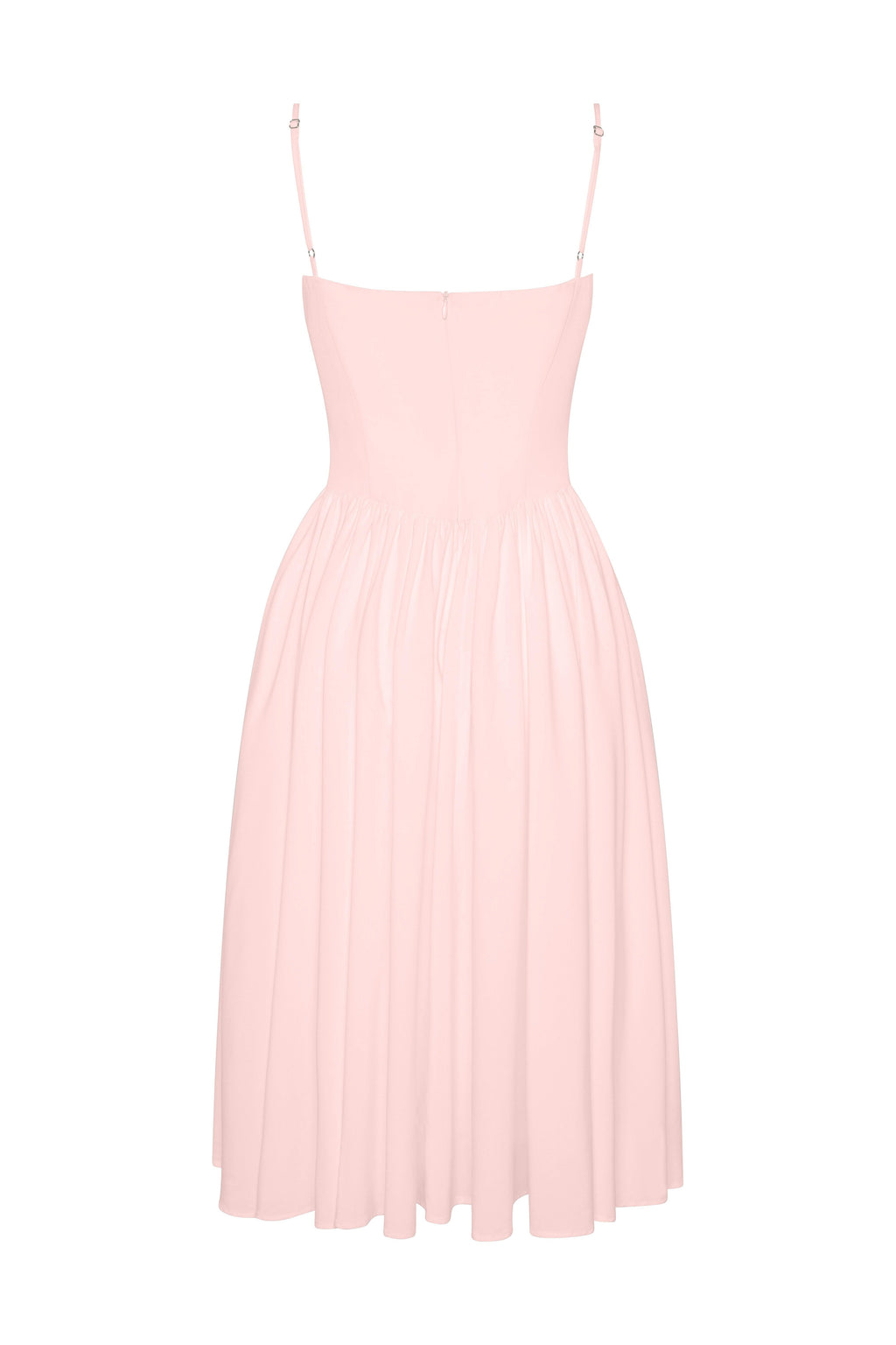 Ballerina Bustier Midi Dress - Pink
