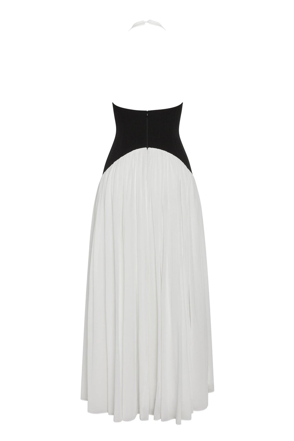 Harlowe Contrast Corset Maxi Dress - White