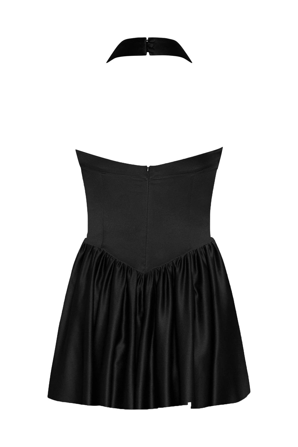 Hyades Halter Corset Mini Dress - Black