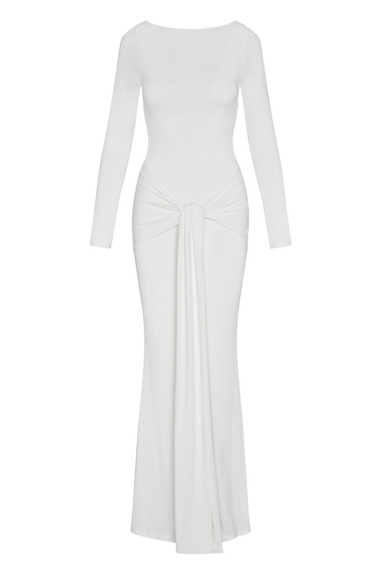 Oasis Knot Maxi Dress - White