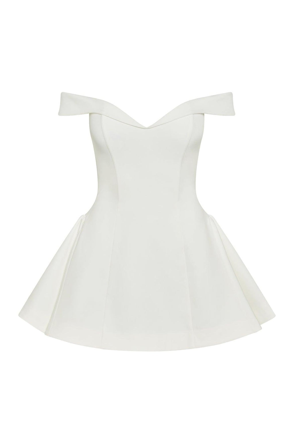 Raquel Babydoll Corset Mini Dress - White