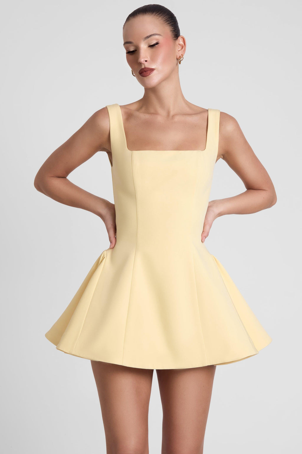Ysabelle Babydoll Corset Mini Dress - Yellow