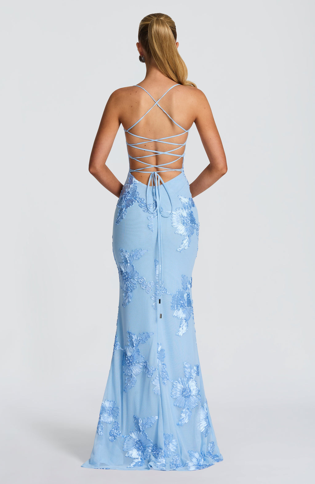 Glacier Petal Corset Gown