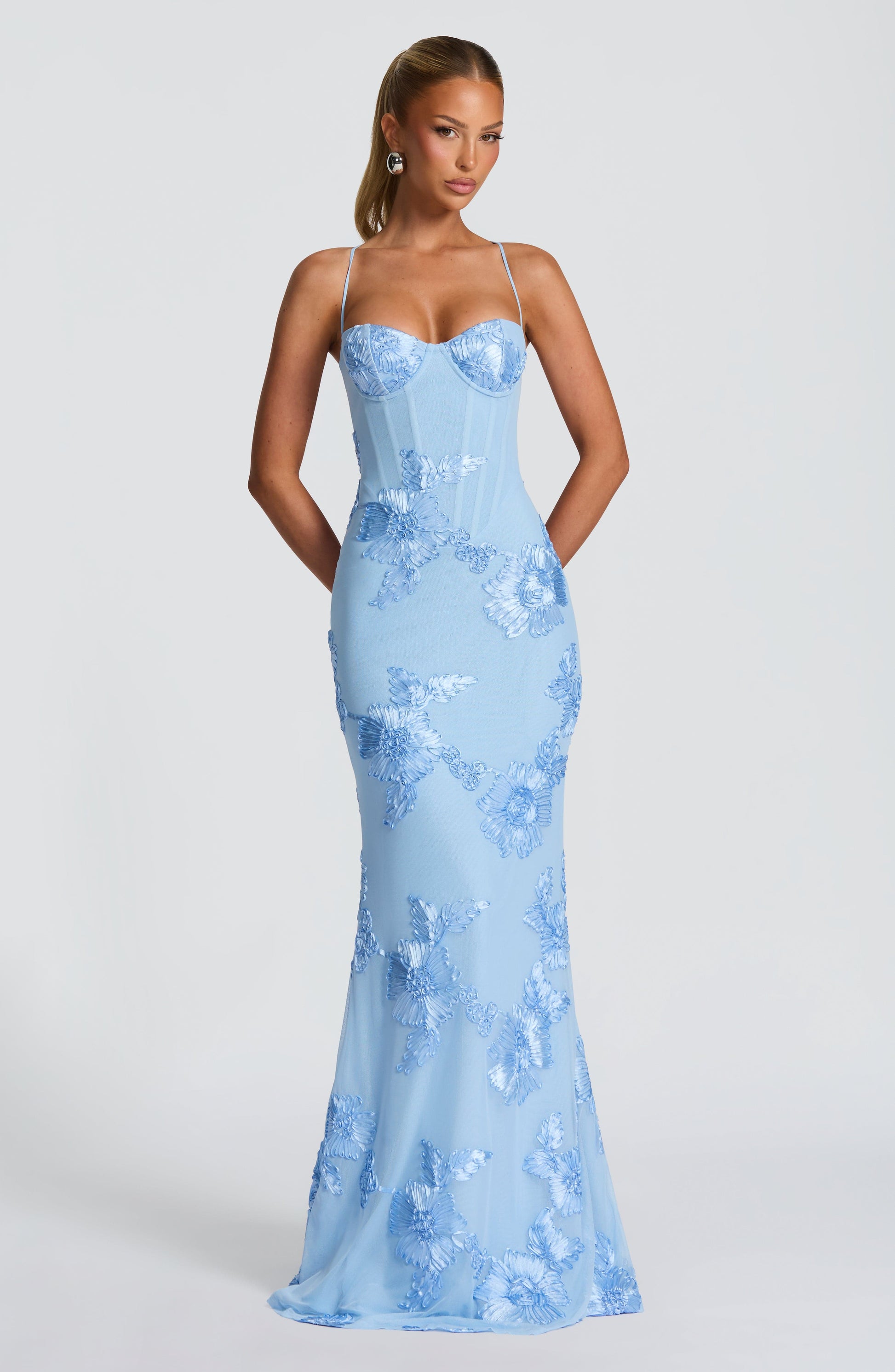 Glacier Petal Corset Gown