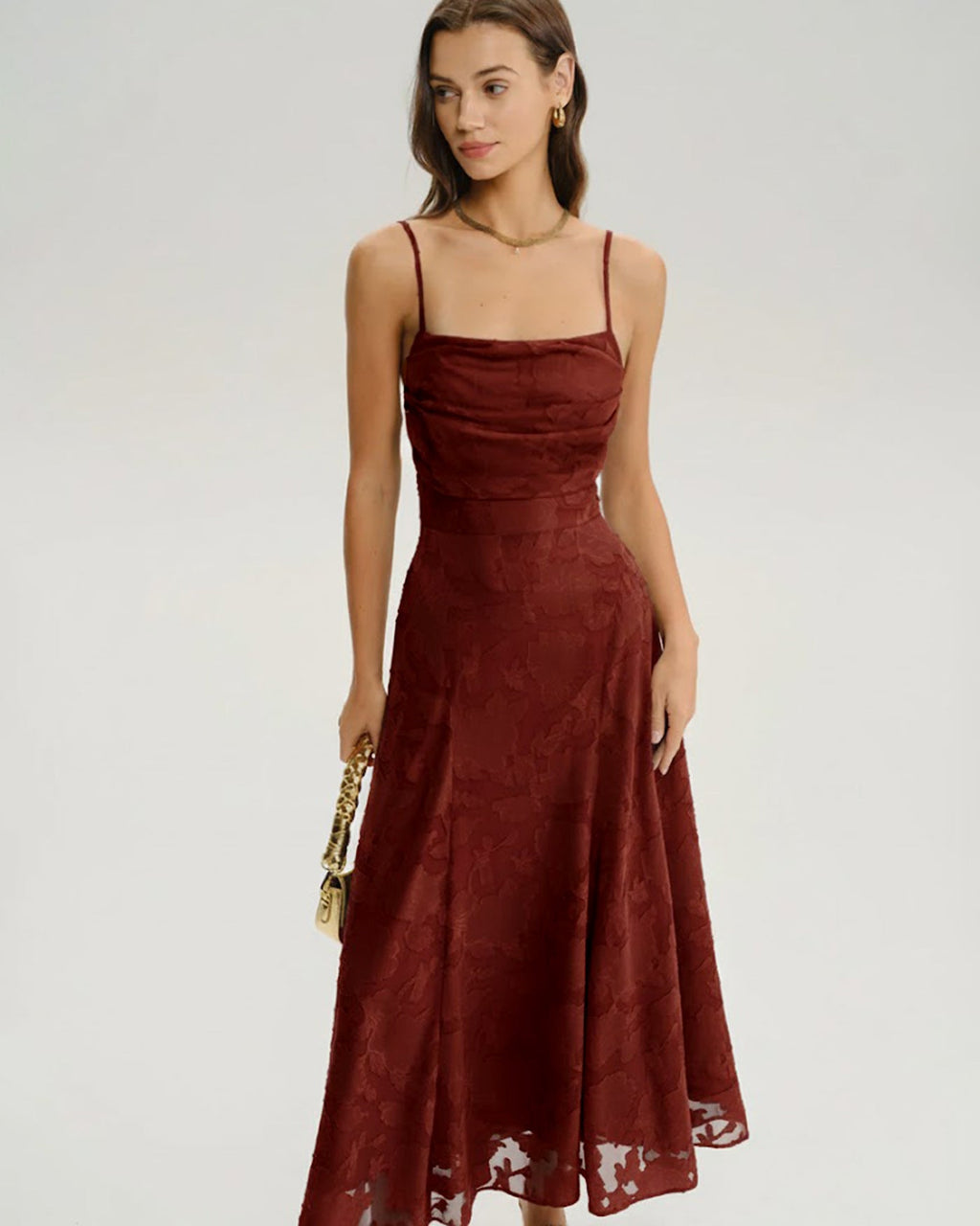 Midnight Jacquard Maxi Dress